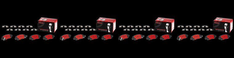 4x Ultimate Performance Ceramic Brake Pads Set | Brembo D1288-8405/ D905-7784 | Low Dust OE Equivalent | 4 pcs