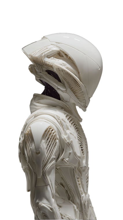 Futuristic Armored Figure V7 Vinyl Car Decal Sticker – Waterproof & UV-Resistant 4.8533333333333335"