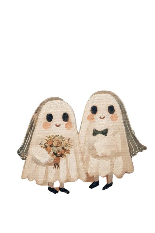 Ghost Bride Illustration Vinyl Car Decal Sticker – Waterproof & UV-Resistant 4.4