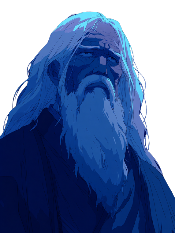 Anime Wizard Portrait Vinyl Car Decal Sticker – Waterproof & UV-Resistant 8.213333333333333"
