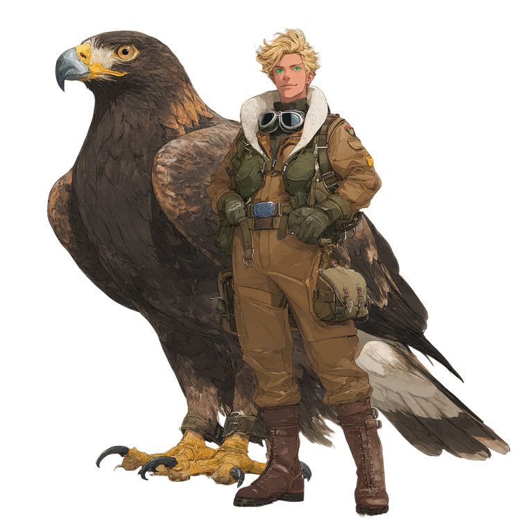 Man With Eagle Vinyl Car Decal Sticker – Waterproof & UV-Resistant 6.826666666666667"