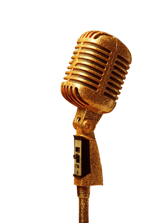 Golden Mic V2 Vinyl Car Decal Sticker – Waterproof & UV-Resistant 8.213333333333333"