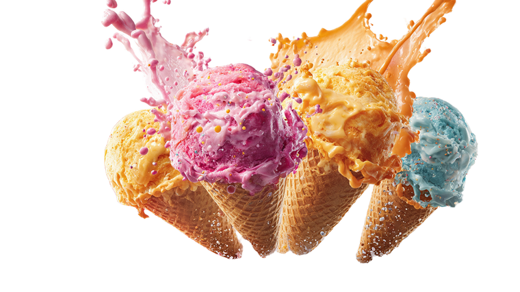 Colorful Ice Creams V2 Vinyl Car Decal Sticker – Waterproof & UV-Resistant 2.72"
