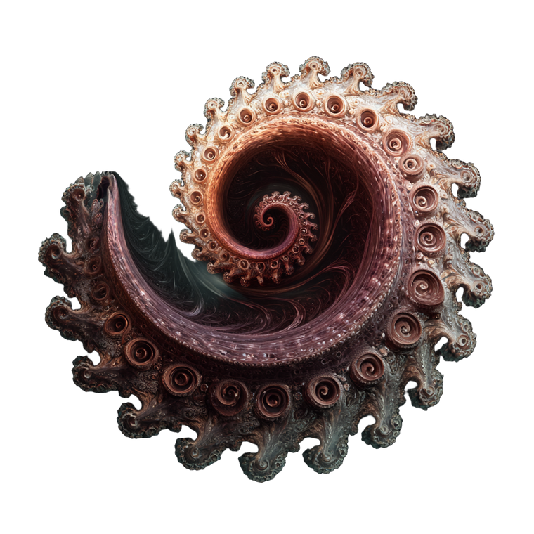 Fractal Consciousness Tentacle Vinyl Car Decal Sticker – Waterproof & UV-Resistant 3.4133333333333336"