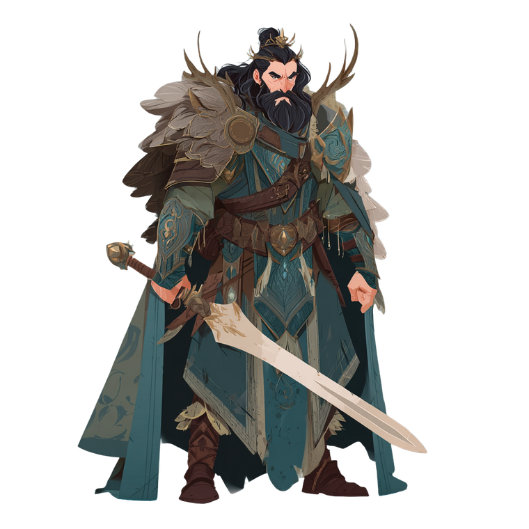 Dnd Character Illustration Vinyl Car Decal Sticker – Waterproof & UV-Resistant 3.4133333333333336"
