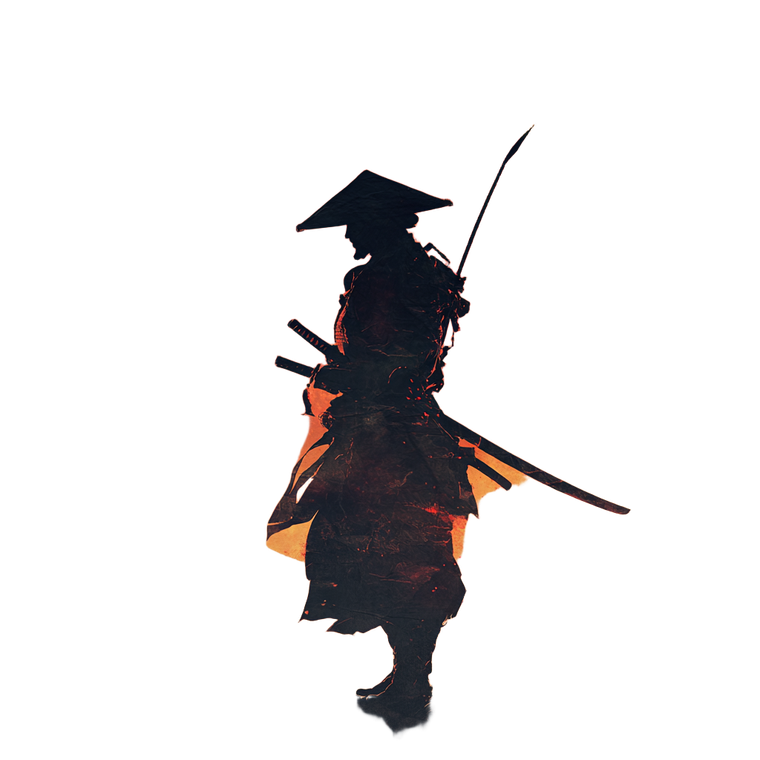 Samurai Silhouette V24 Vinyl Car Decal Sticker – Waterproof & UV-Resistant 3.4133333333333336"