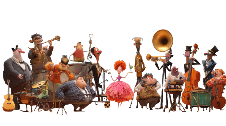 Musical Pixar Characters Vinyl Car Decal Sticker – Waterproof & UV-Resistant 2.72"