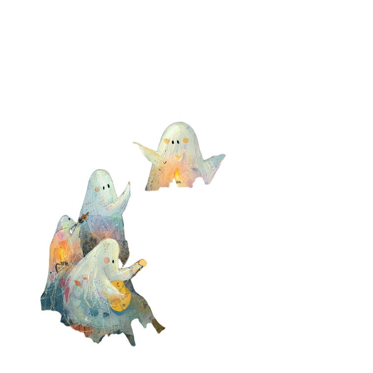 Whimsical Ghost Party Vinyl Car Decal Sticker – Waterproof & UV-Resistant 6.826666666666667"