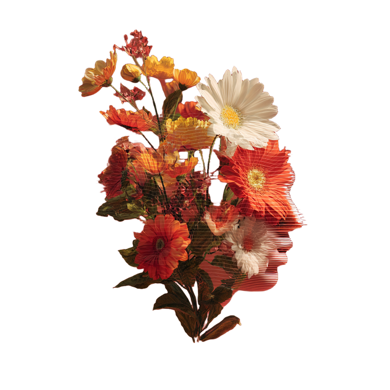 Blooming Sound Flowers Vinyl Car Decal Sticker – Waterproof & UV-Resistant 6.826666666666667"