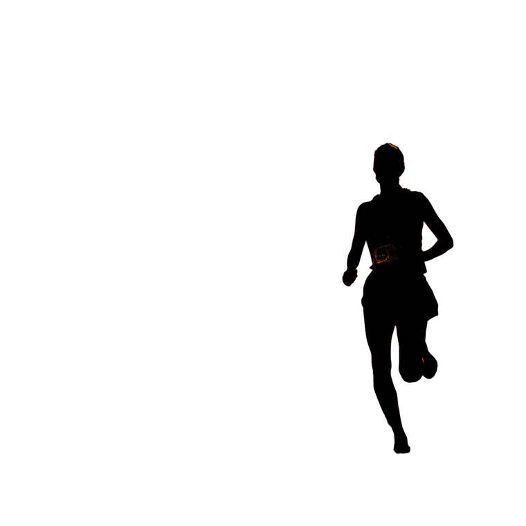 Marathon Runner Silhouette V2 Vinyl Car Decal Sticker – Waterproof & UV-Resistant 3.4133333333333336"