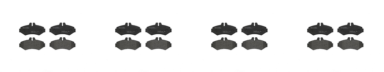 4x Brembo Brake Pads | Low-Dust, Low-Metallic Set of 4 | 2002-2018 Various Fitment