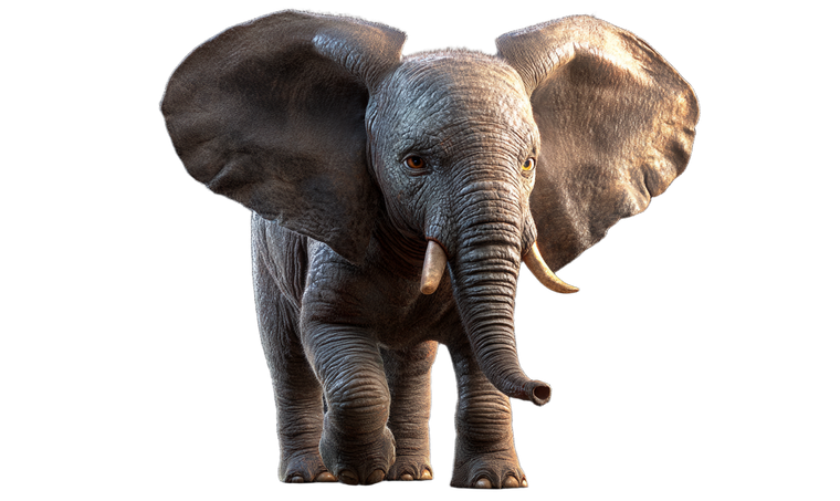 Disney Elephant Cartoon Vinyl Car Decal Sticker – Waterproof & UV-Resistant 2.8266666666666667"