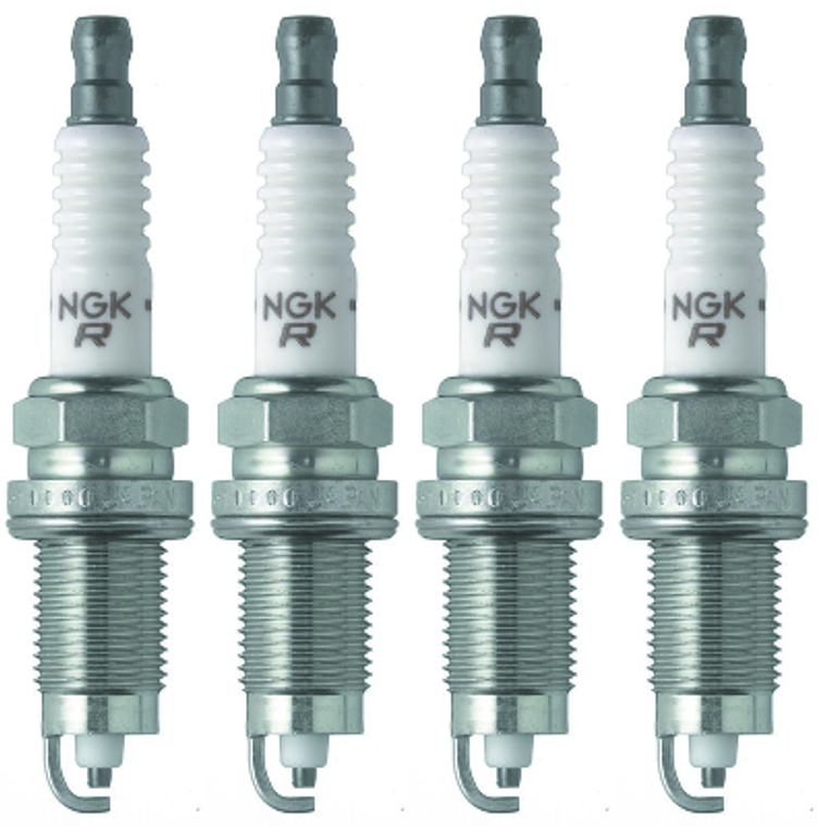 4x NGK FR5-1 V-Power Spark Plug | Single | Increased Fuel Economy, Greater Ignitability, 45 Degree V-Power Center Electrode