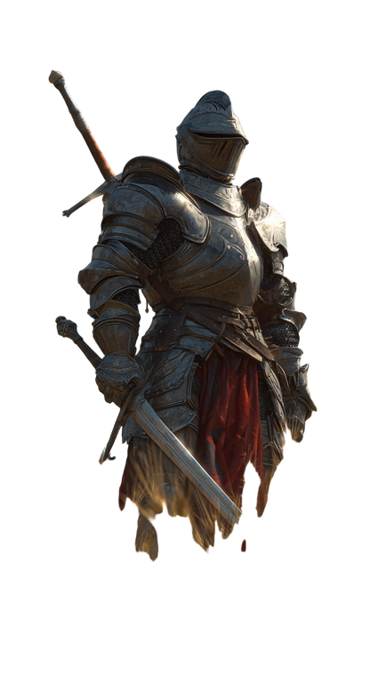 Medieval Knight Portrait V27 Vinyl Car Decal Sticker – Waterproof & UV-Resistant 4.8533333333333335"