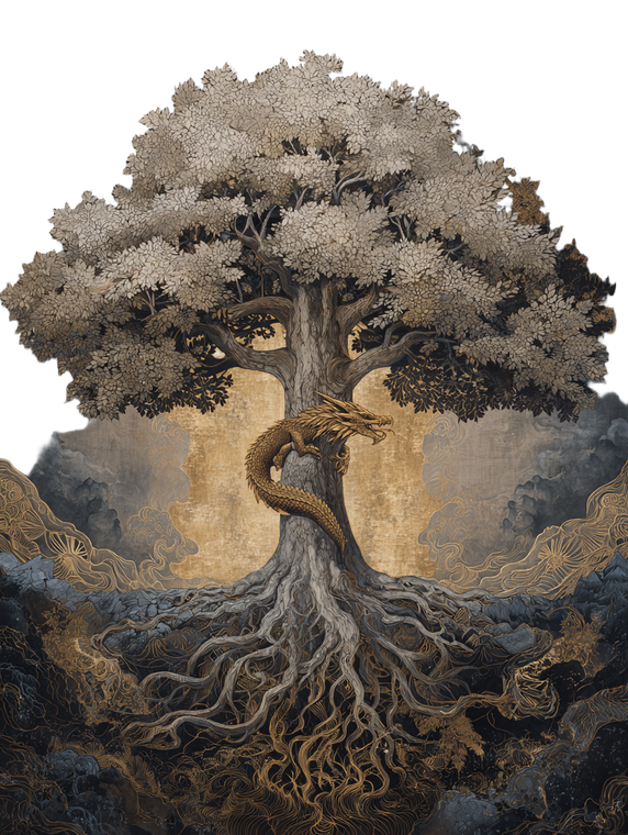 Yggdrasil World Tree V6 Vinyl Car Decal Sticker – Waterproof & UV-Resistant 8.213333333333333"
