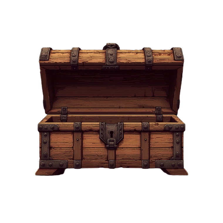 Empty Wooden Chest Vinyl Car Decal Sticker – Waterproof & UV-Resistant 3.4133333333333336"
