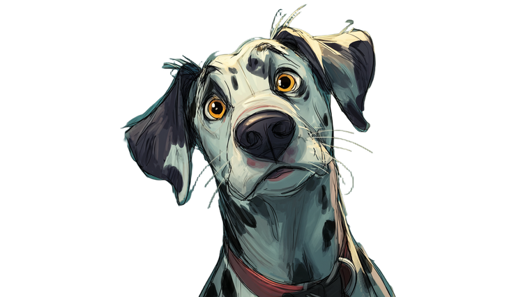 Cartoon Dog Portrait V4 Vinyl Car Decal Sticker – Waterproof & UV-Resistant 5.4