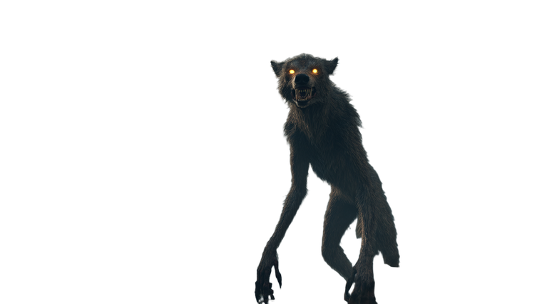 Coyote-Headed Humanoid Creature Vinyl Car Decal Sticker – Waterproof & UV-Resistant 5.4