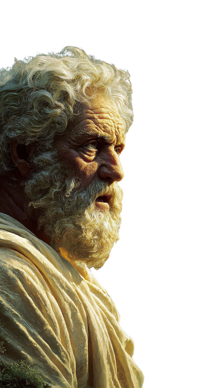 Plato'S Visionary Gaze Vinyl Car Decal Sticker – Waterproof & UV-Resistant 4.8533333333333335"