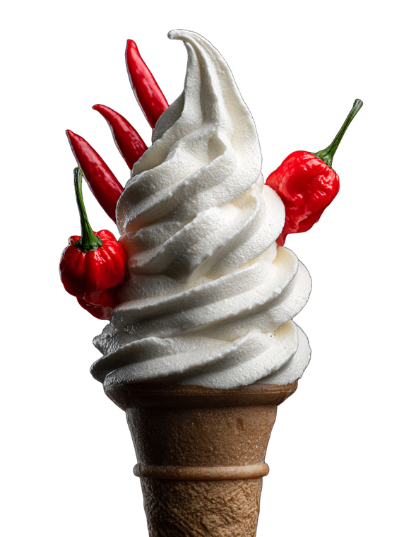 Spicy Ice Cream Vinyl Car Decal Sticker – Waterproof & UV-Resistant 4.1066666666666665"