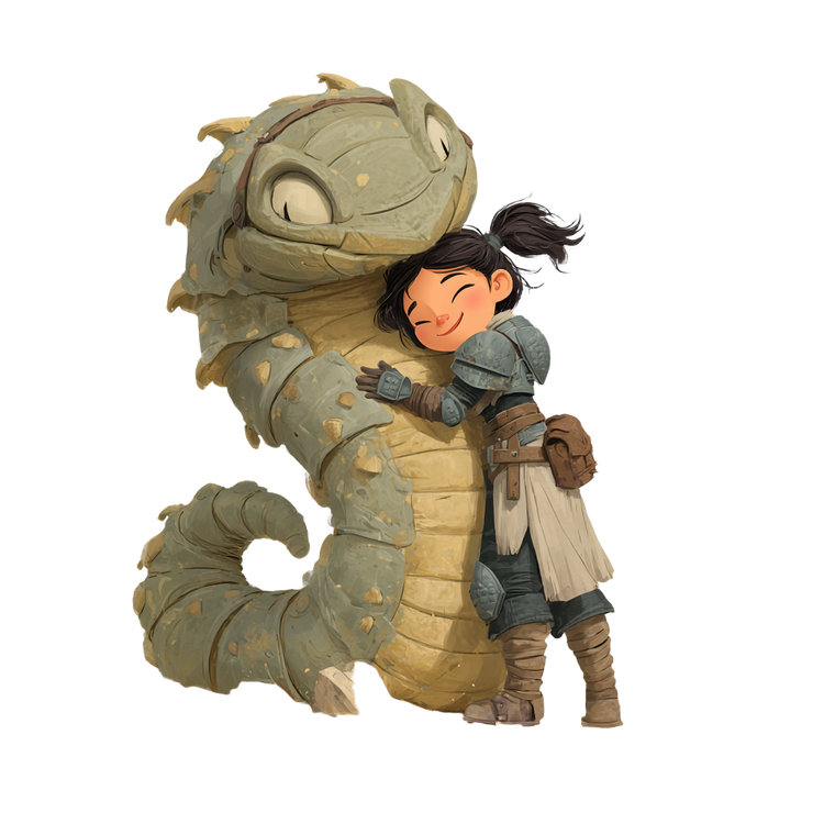 Sandworm Hug Vinyl Car Decal Sticker – Waterproof & UV-Resistant 6.826666666666667"