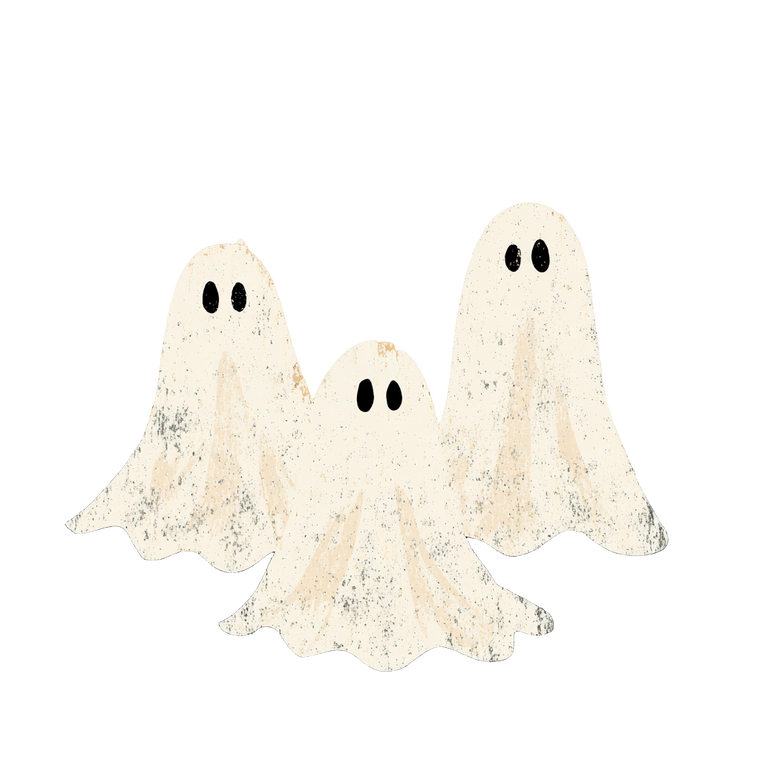 Retro Ghosts Bats Vinyl Car Decal Sticker – Waterproof & UV-Resistant 6.826666666666667"
