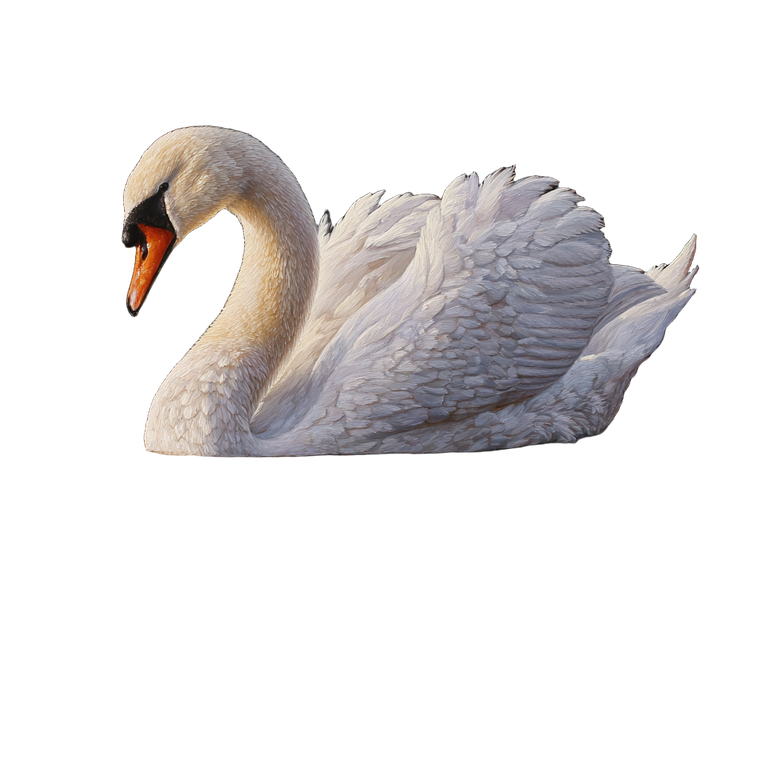 Realistic Swan Painting Vinyl Car Decal Sticker – Waterproof & UV-Resistant 6.826666666666667"