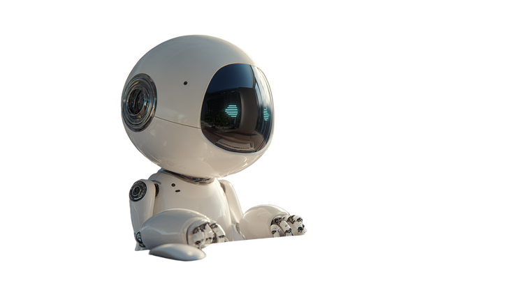Cute Ai Robot V18 Vinyl Car Decal Sticker – Waterproof & UV-Resistant 5.4