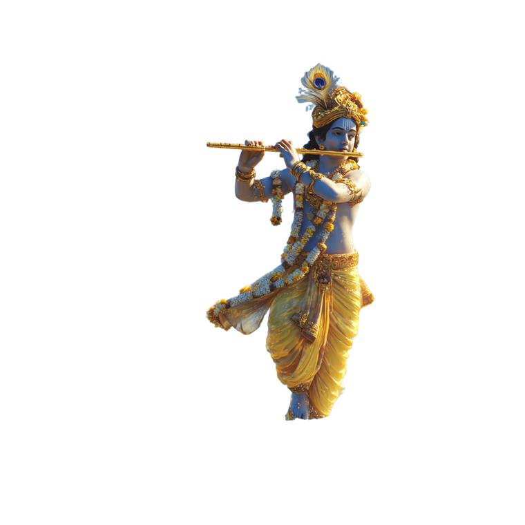 Lord Krishna Playing Flute V7 Vinyl Car Decal Sticker – Waterproof & UV-Resistant 6.826666666666667"