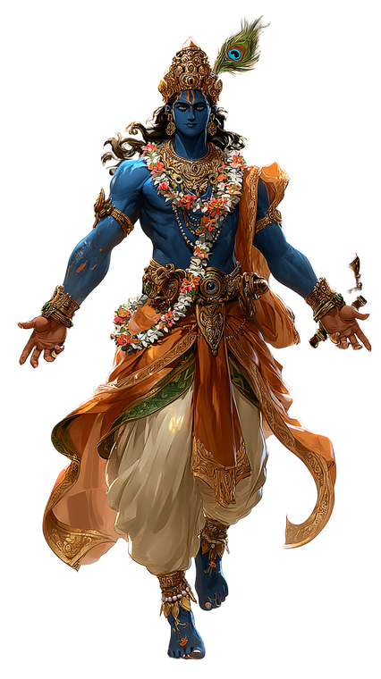 Lord Vishnu Illustration Vinyl Car Decal Sticker – Waterproof & UV-Resistant 9.706666666666667"