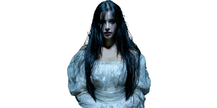Gothic Ghost Woman V2 Vinyl Car Decal Sticker – Waterproof & UV-Resistant 2.56"