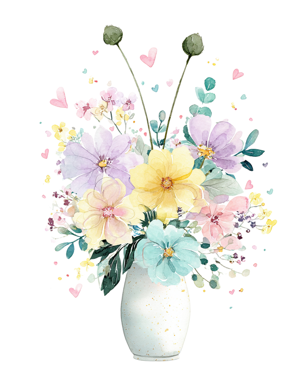 Blooming Ceramic Vase Vinyl Car Decal Sticker – Waterproof & UV-Resistant 4.0"