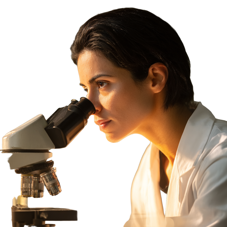 Scientist At Microscope V5 Vinyl Car Decal Sticker – Waterproof & UV-Resistant 3.4133333333333336"