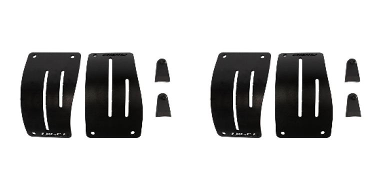 2x Aggressive RIGID Styling | Black Driving/ Fog Light Mounting Brackets | Fits Various 2018-2023 Jeep Gladiator JT, Wrangler JL