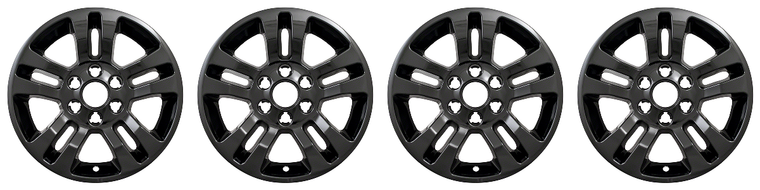 4x Upgrade Your Chevy Wheels | Gloss Black ABS Wheel Skins | Fits 2014-2020 Tahoe, Silverado, Suburban | Set of 4