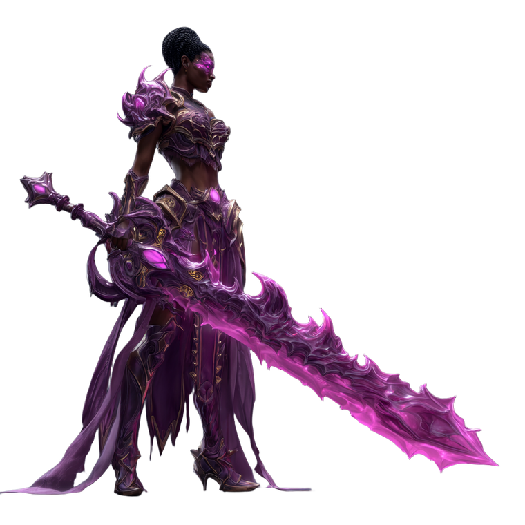 Fantasy Warrior Woman V96 Vinyl Car Decal Sticker – Waterproof & UV-Resistant 6.826666666666667"