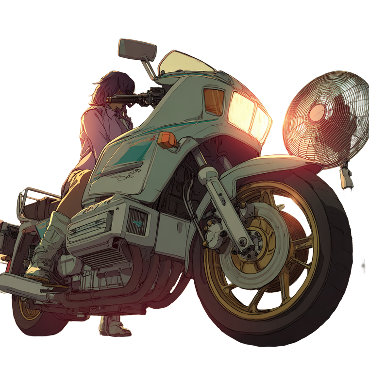 Goldwing Motorcycle Rider Vinyl Car Decal Sticker – Waterproof & UV-Resistant 6.826666666666667"
