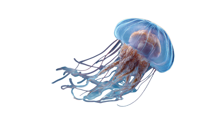 Translucent Jellyfish Render Vinyl Car Decal Sticker – Waterproof & UV-Resistant 5.4