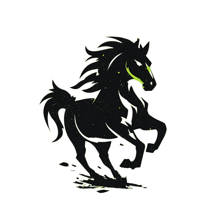 Neon Horse Icon V2 Vinyl Car Decal Sticker – Waterproof & UV-Resistant 3.4133333333333336"