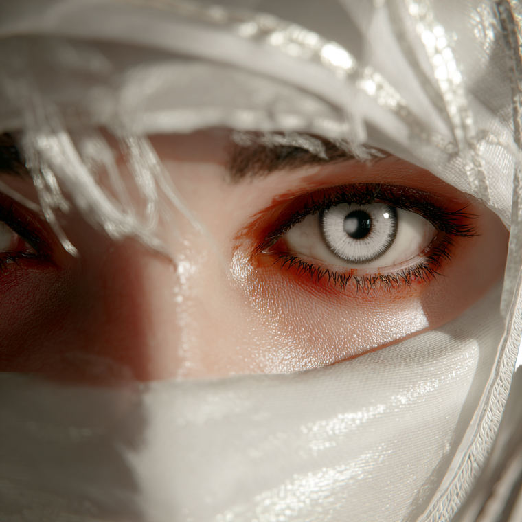 White Eyes Vinyl Car Decal Sticker – Waterproof & UV-Resistant 3.4133333333333336"