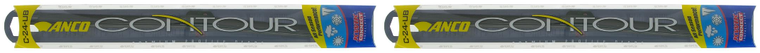 2x ANCO Windshield Wiper Blade C-24-UB Contour; OE Replacement