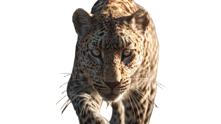 Leopard Walking V4 Vinyl Car Decal Sticker – Waterproof & UV-Resistant 2.72"