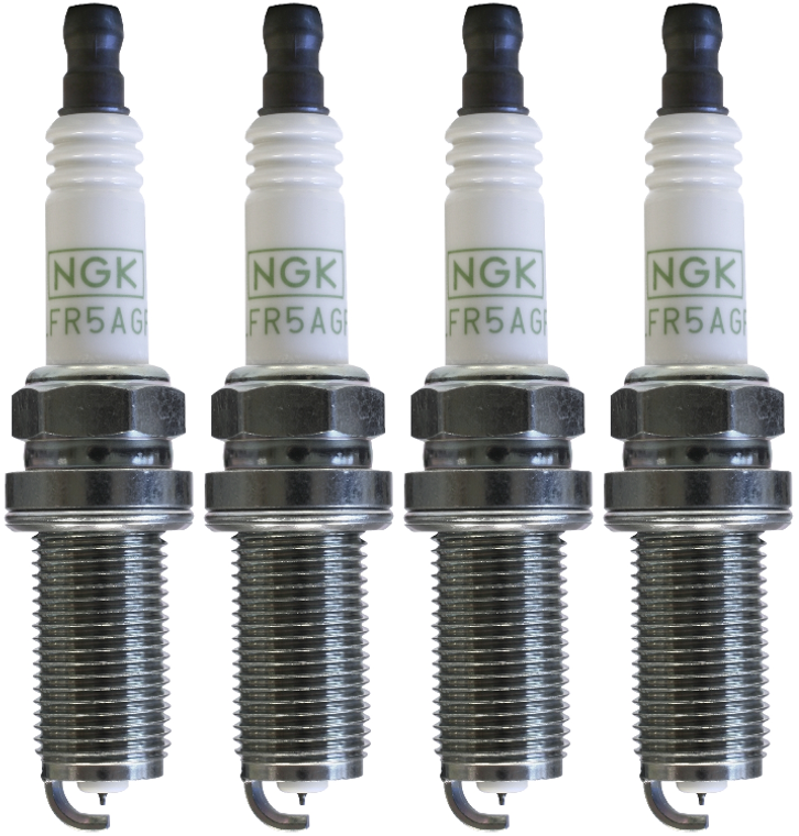 4x NGK G-Power LFR6CGP Spark Plug | Fine Platinum Tip, High Heat Durability, Faster Starts, Better Fuel Economy