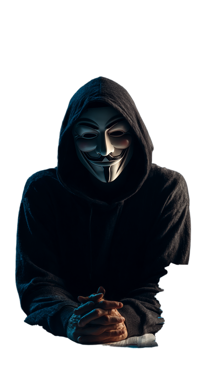 Anonymous Hacker Figure V2 Vinyl Car Decal Sticker – Waterproof & UV-Resistant 9.706666666666667"