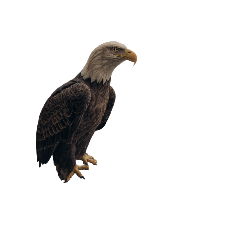 Bald Eagle Perched V7 Vinyl Car Decal Sticker – Waterproof & UV-Resistant 6.826666666666667"