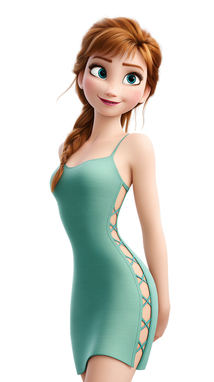 Anna In Sundress Vinyl Car Decal Sticker – Waterproof & UV-Resistant 4.8533333333333335"
