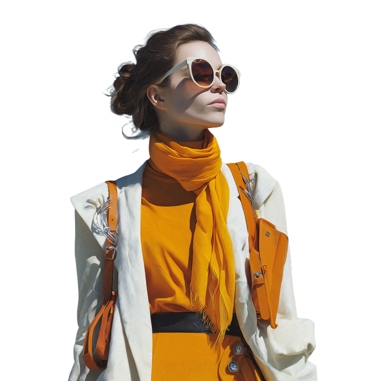 Stylish Traveler Portrait Vinyl Car Decal Sticker – Waterproof & UV-Resistant 6.826666666666667"