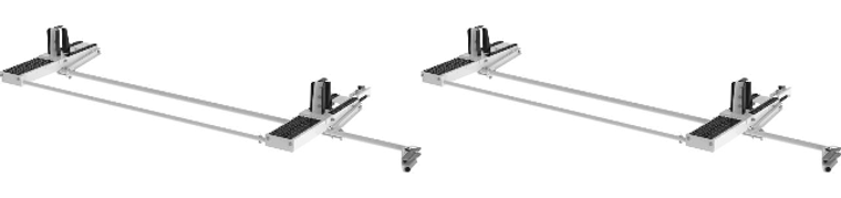 2x Holman Drop Down Ladder Rack|For Holman #4097T & 40973|Adjustable Clamps|Secure Extension Ladders|Zinc Epoxy Primed|Quick Install