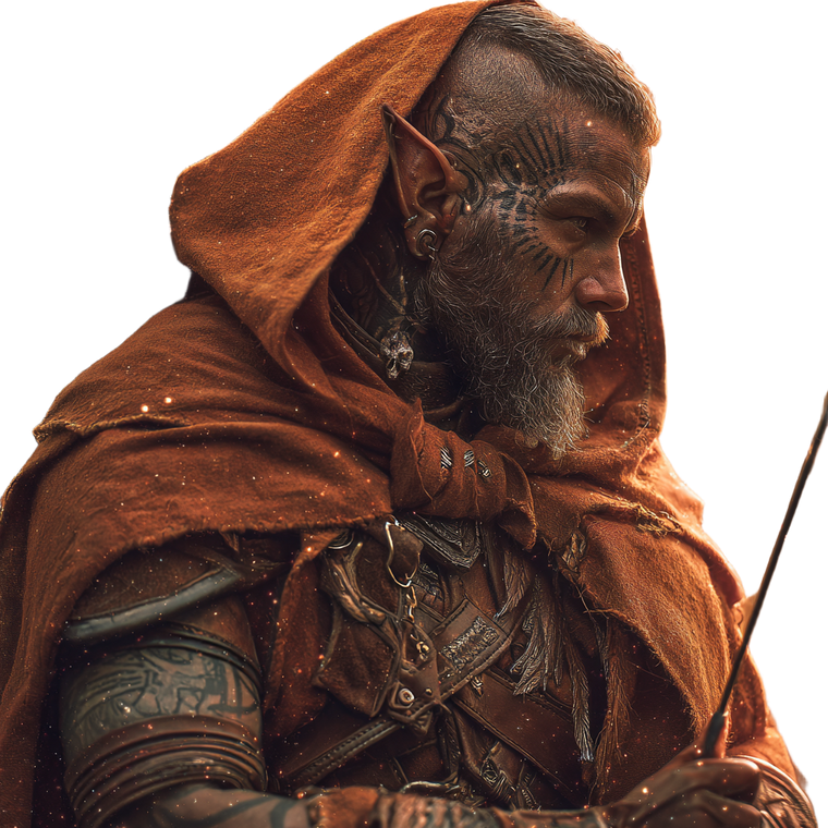 Elven Magical Archer Vinyl Car Decal Sticker – Waterproof & UV-Resistant 3.4133333333333336"