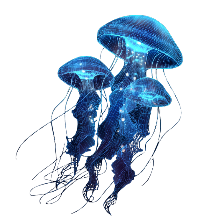 Glowing Jellyfish Graphic Vinyl Car Decal Sticker – Waterproof & UV-Resistant 3.4133333333333336"